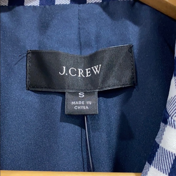 NEW • J. Crew • Schoolboy Gingham Blazer Blue Sm - Picture 6 of 6
